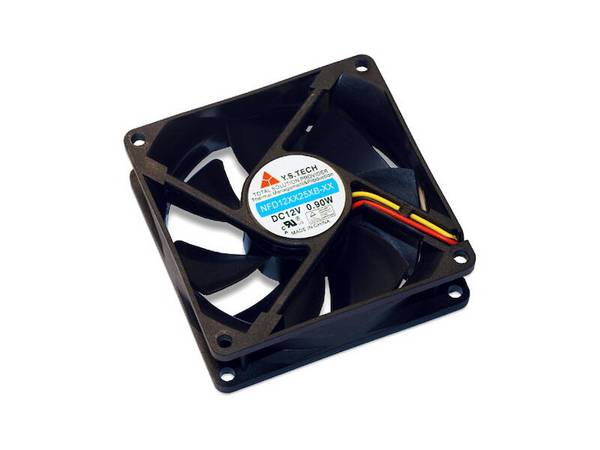 YS Tech Lüfter Gleitlager 12 Vdc 40 x 40 x 10 mm schwarz