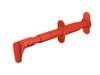 Stäubli GRIP-F Sicherheits-Abgreifklemme Steckanschluss 4 mm CAT III 600 V Rot