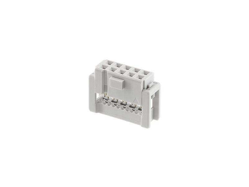 DIN 41651 Pfostenverbinder 10 polig weiß Rastermaß 2,54 mm-0