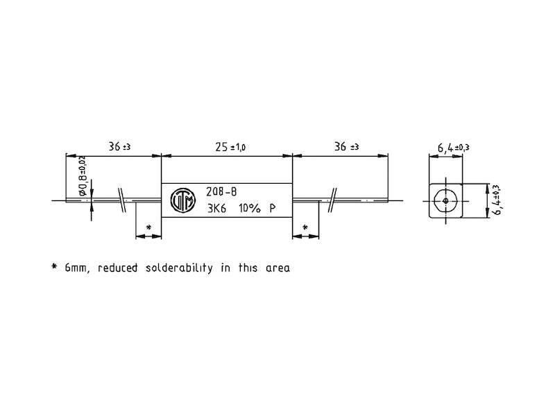 VITROHM Draht-Widerstand Hochlast KH208-8 0,22 Ω ± 10% 5 W-1