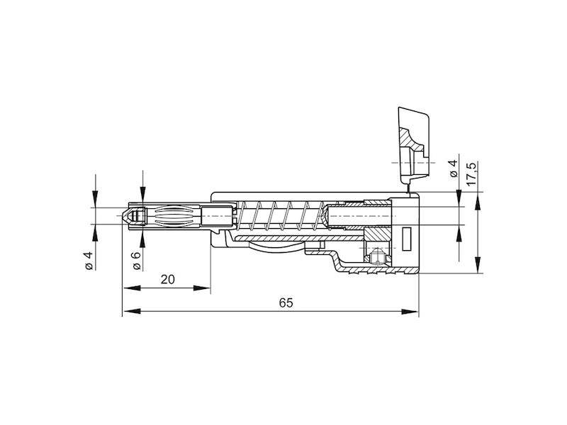 HIRSCHMANN Test & Measurement SLS 200 Bananen-Stecker schwarz-1