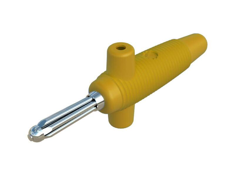 HIRSCHMANN Test & Measurement BÜLA 300 K Büschel-Stecker gelb-0