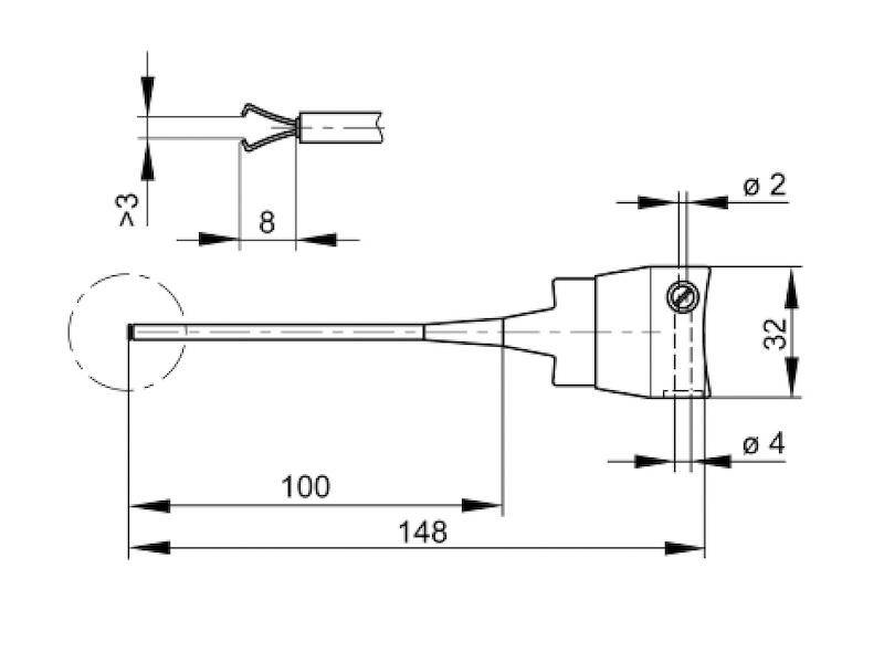 HIRSCHMANN Test & Measurement KLEPS 60 Klemm-Prüfspitze rot-1