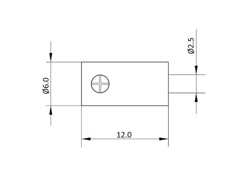 econ connect HO-Kupplung 2,5 mm schwarz-1