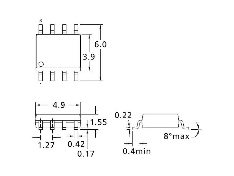 Maxim SMD Real Time Clock SO 8-1
