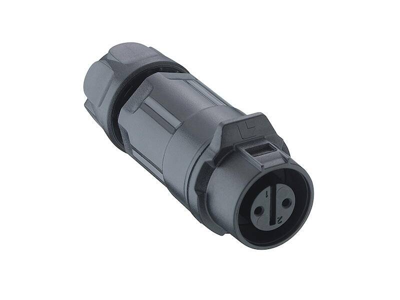 Lutronic Quicklock-Kupplung Serie 2340 T06CBA, 5 polig Größe 12 IP67 gerade Ausführung mit Kunststoffgehäuse-0