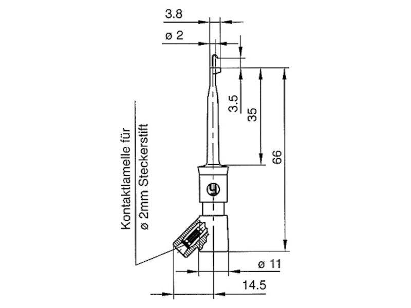 HIRSCHMANN Test & Measurement KLEPS 2-BU Miniatur-Klemmprüfspitze rot-1