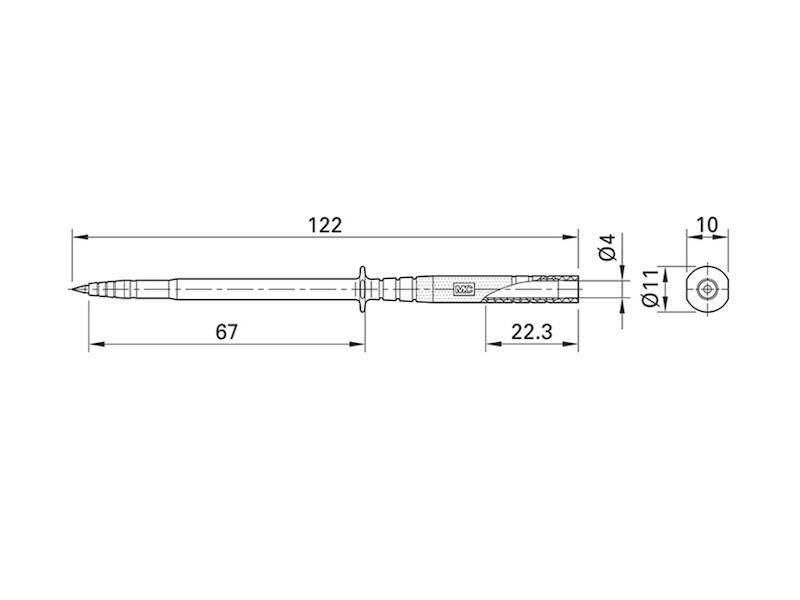 4 mm Sicherheitsprüfspitze schwarz-3