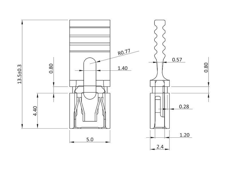 econ connect Shunt-Stecker mit Zuglasche schwarz Rastermaß 2,54 mm-1
