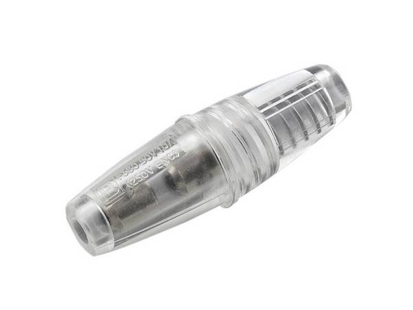 Sicherungshalter geschlossen für Sicherungen 5 x 20 mm, transparent