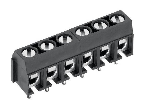 PTR Anschlussklemme Rastermaß 5,0 mm vertikal 2 polig grau
