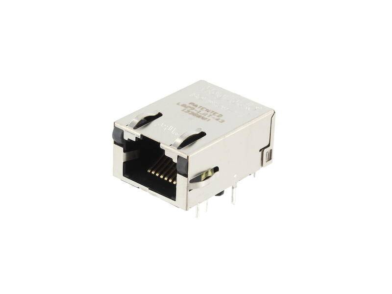 BEL Magnetics L829-1J1T-43 MagJack 1 x RJ45 mit LEDs Ultra Low Profile GN-OR-GE/GE 8 Cores-0