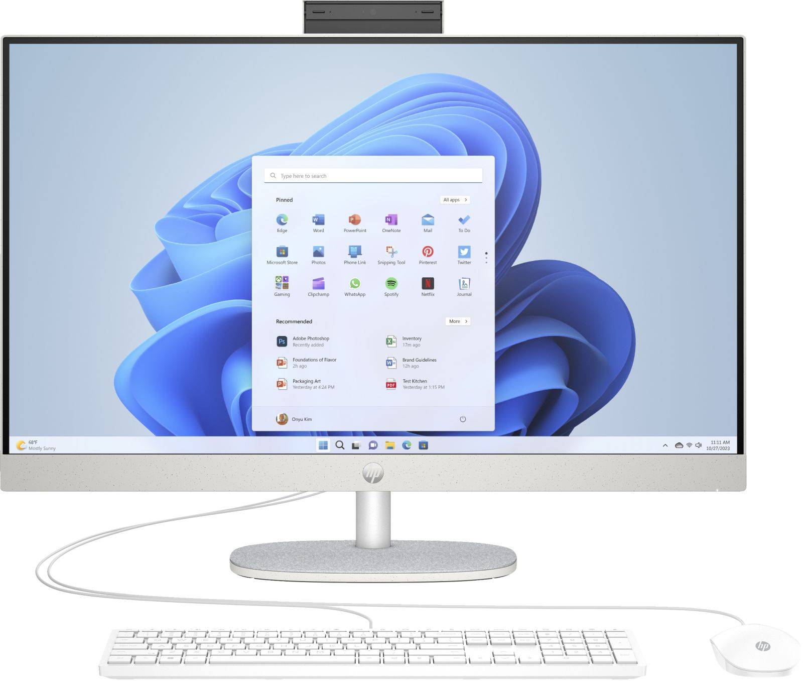 HP 27-CR0007NG AiO 27" FHD R5-7520U 16GB/512GB SSD Win11 8Y3Q4EA#ABD weiß-0