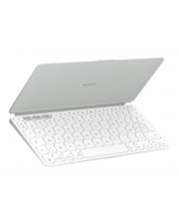 Logitech Keys-To-Go 2 for iPad Tastatur built-in cover kabellos Bluetooth LE AZERTY Französisch Pale Gray