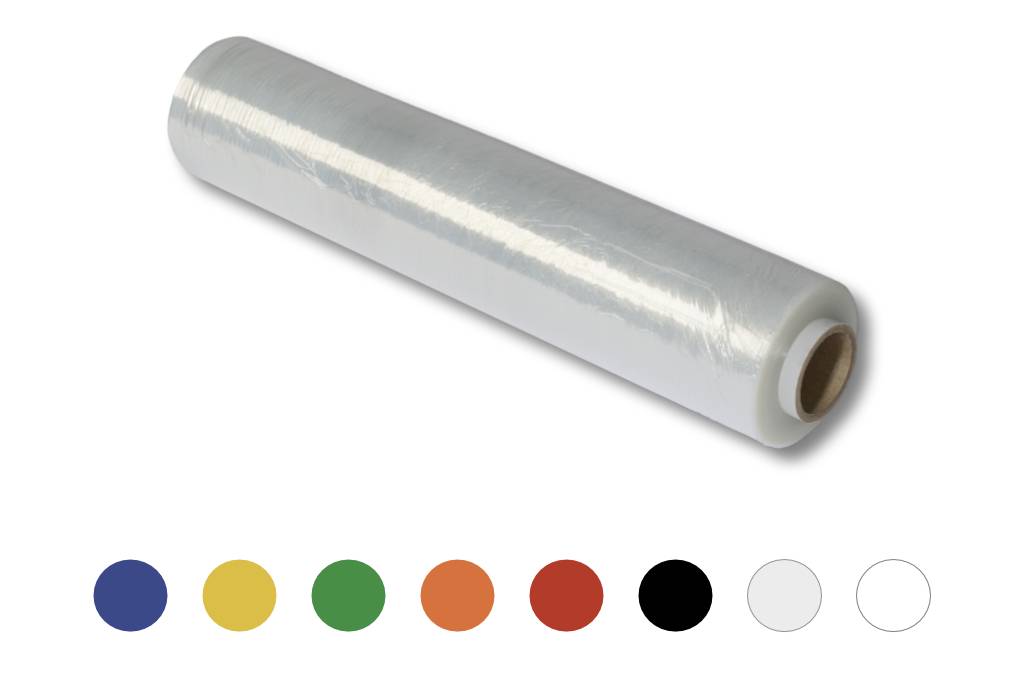 Stretchfolie Wickelfolie LDPE, 500mm x 3,0kg, 23my, Länge 250m, Kern 50mm, Farbe Transparent-0