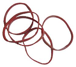 Gummiringe 50mm Durchmesser, 8mm Schnittbreite, 1mm Dicke, Rot, 5.000 Stück-0
