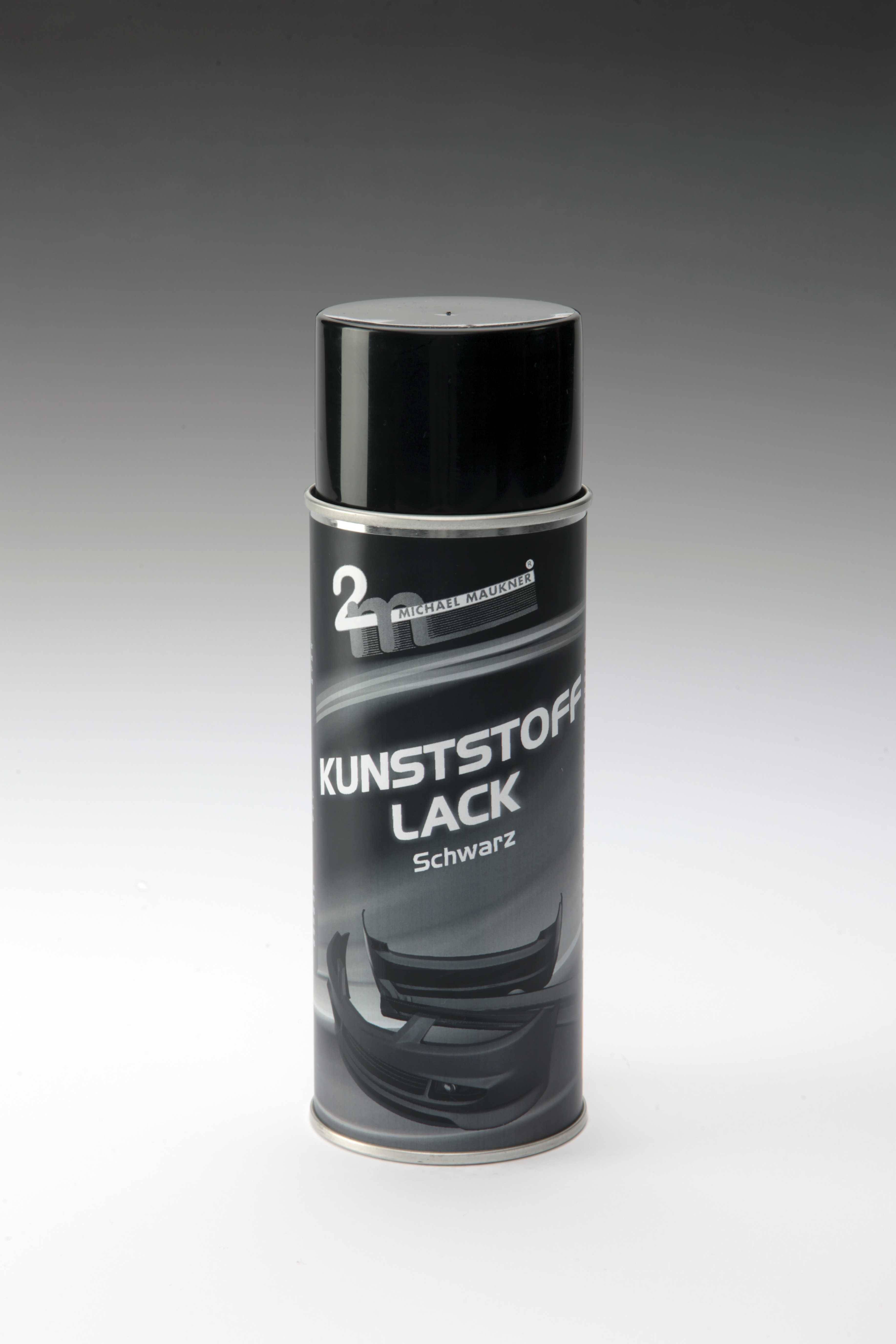2M Kunststofflack Spray schwarz, 400ml Dose-0