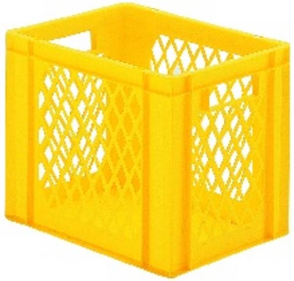 EURO Stapelkasten aus PP, TK400x300x320, Boden geschlossen, Wände durchbrochen, Farbe Grau