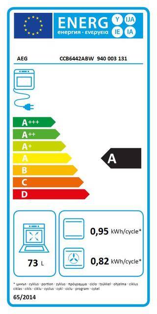 Electrolux AEG MDA Elektroherd 60cm CCB6442ABW Energieeffizienzklasse=A Ober-/Unterhitze=ja-1