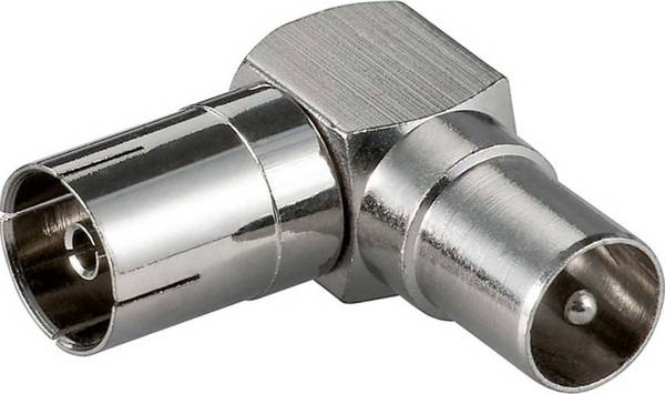 10 Stk. Goobay Koaxial Winkeladapter 11391