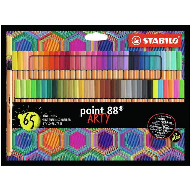 STABILO Fineliner point 88 ARTY, 65er Kartonetui (55500739)-0
