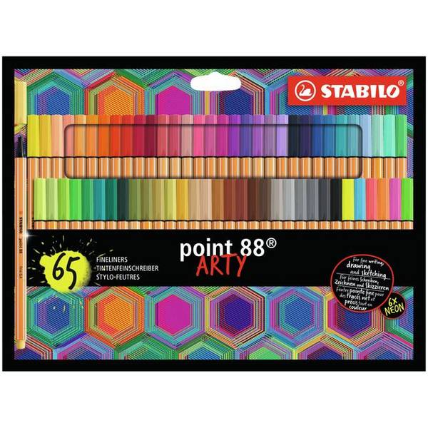 STABILO Fineliner point 88 ARTY, 65er Kartonetui (55500739)