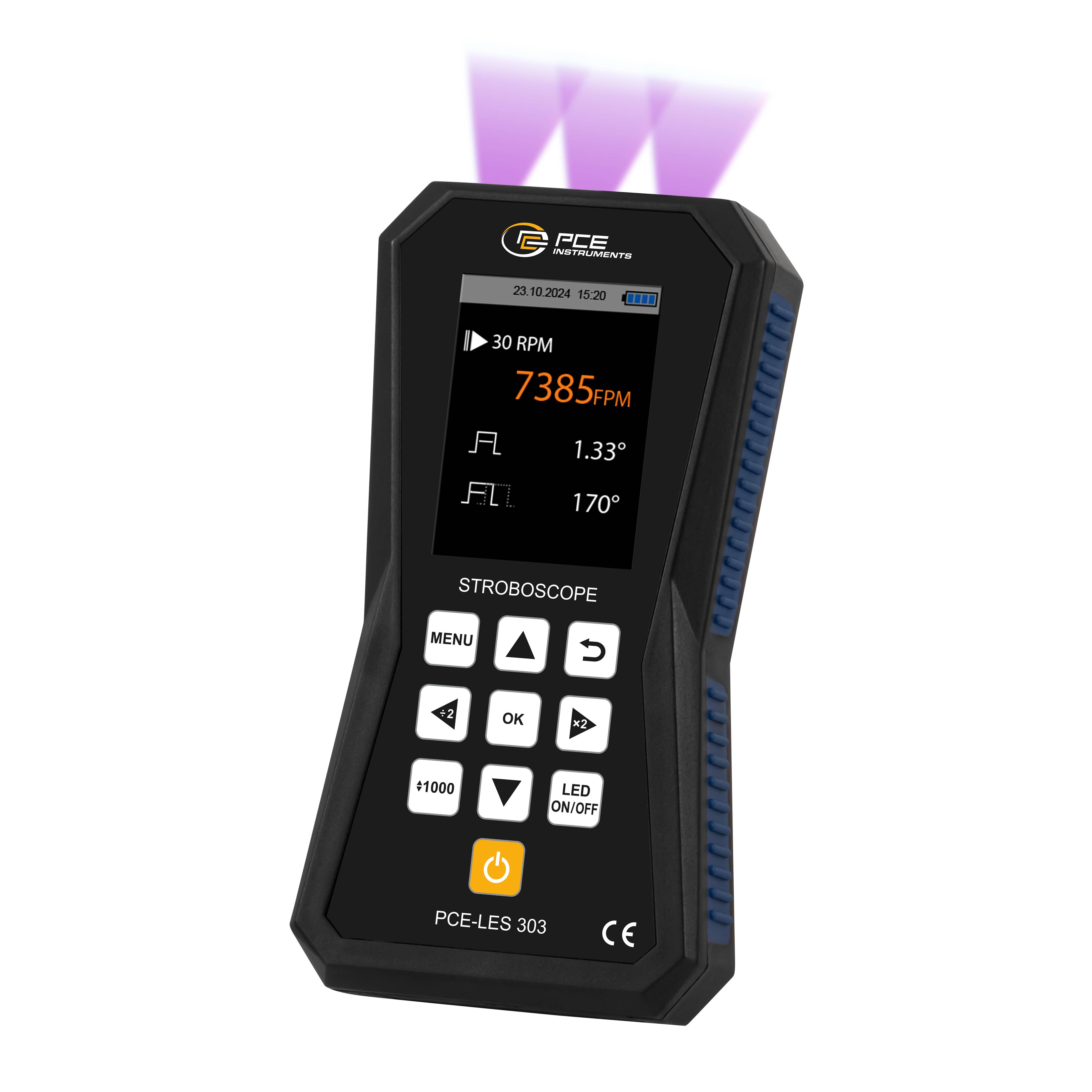 Thumbnail - PCE Instruments PCE-LES 303UV-385 LED-Stroboskop Anzahl LEDs (Details):3 St. Schwarzlicht (UV)