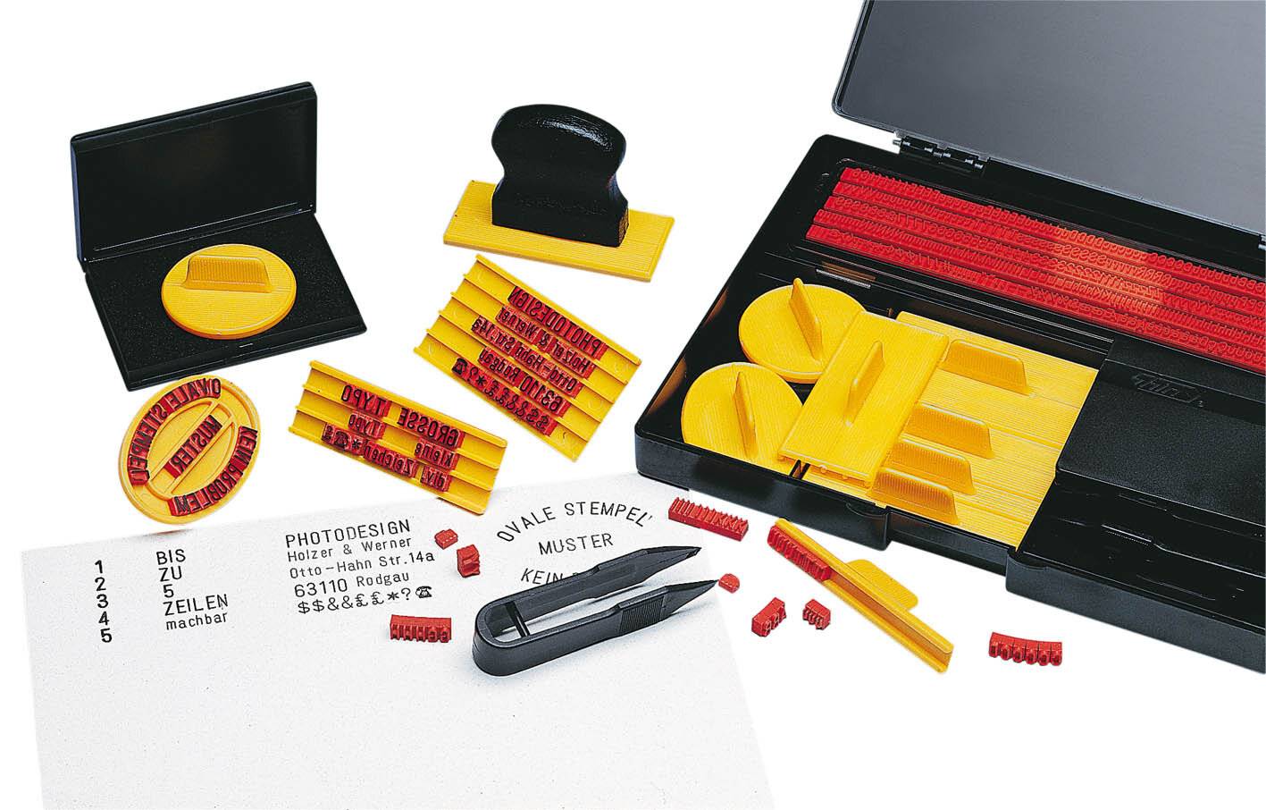 WEDO Typendruckerei mit 601 Stempeltypen-1