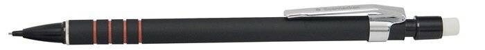 Druckbleistift 0,5mm HB mit Radierer schwarz-4