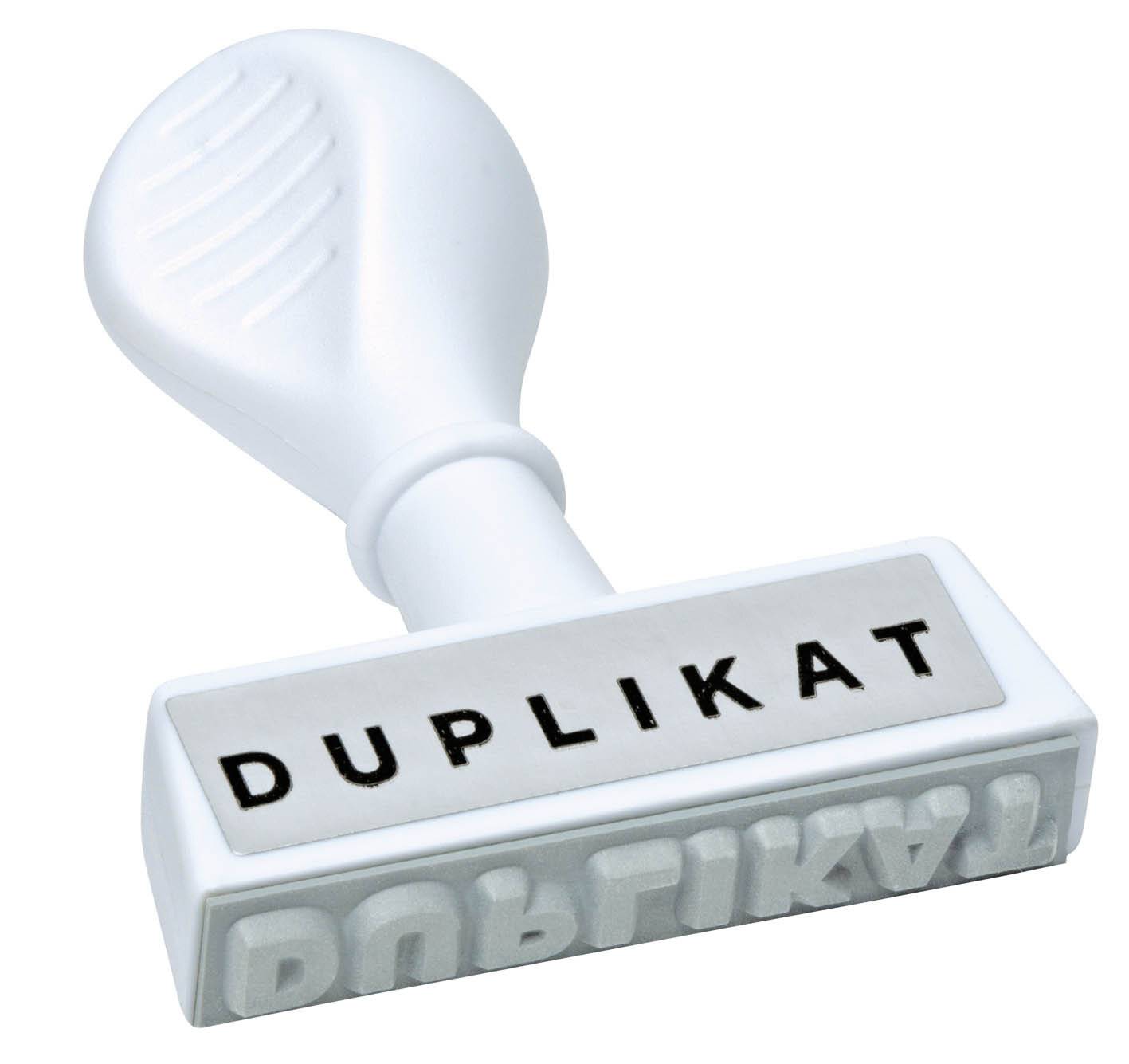 WEDO Stempel Text Duplikat, Lagertext 4,5cm Breite ws-3