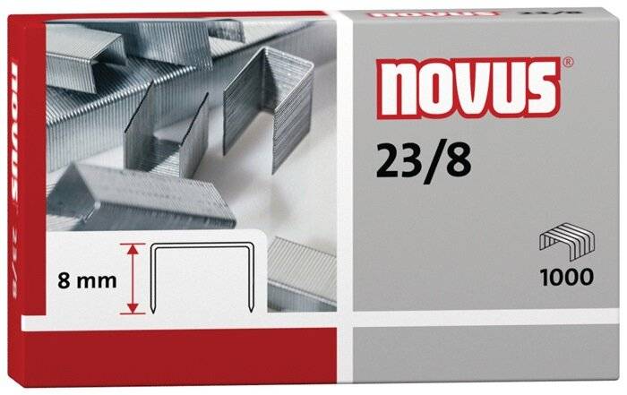 NOVUS DAHLE - Novus - Heftklammern - 23/8 - 8 mm - Packung mit 1000-3