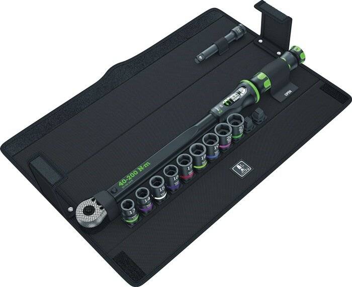 Drehmomentschlüsselset Klick-Torque C 3 Set 2 11-tlg.40-200 Nm 1/2 Zoll WERA-4