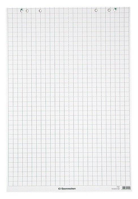 Soennecken Flipchartblock 1138 68x99cm 20Bl. kariert 5 St./Pack.-2