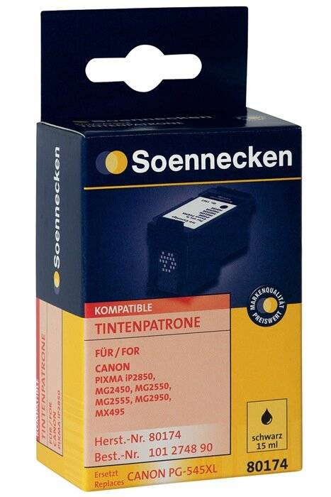 Soennecken Tintenpatrone 80174 wie Canon PG545XL schwarz-3