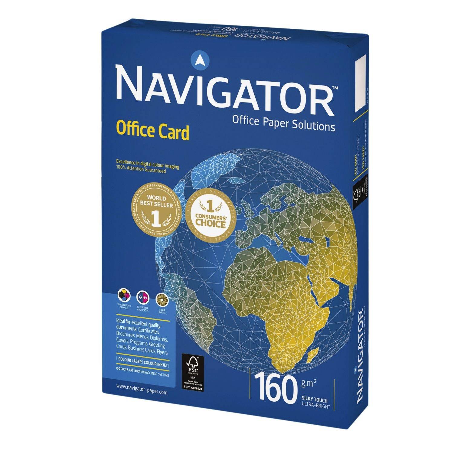 NAVIGATOR Kopierpapier Office Card, DIN A4, 160 g/m², 250 Blatt-3