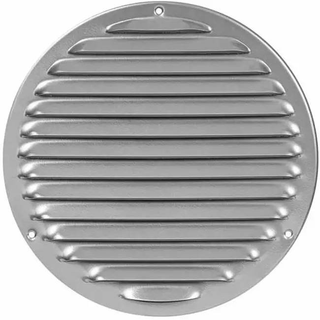 Lüftungsgitter Metall rund Ø200 mm grau - MR200P - RAL9006-0