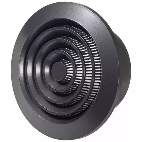 Lüftungsgitter Kunststoff rund Ø100 mm anthrazit - NGA100A