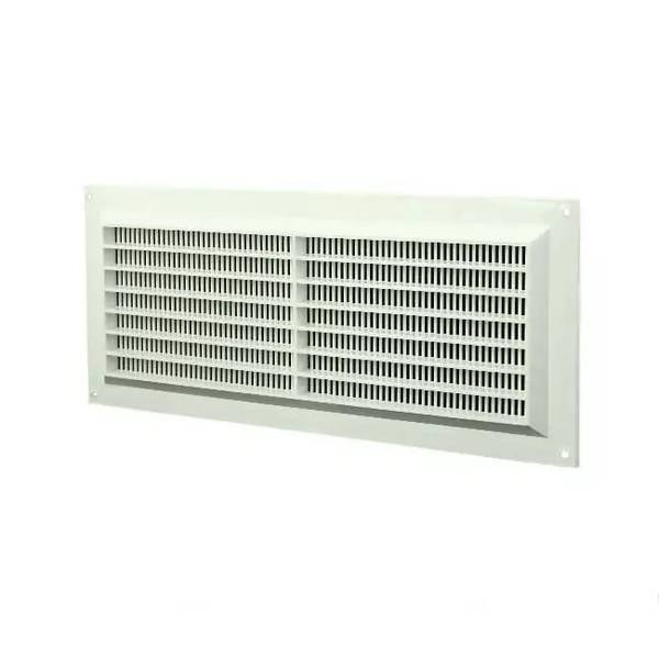 Lüftungsgitter rechteckig mit Grill Weiß 130x300mm VR1330