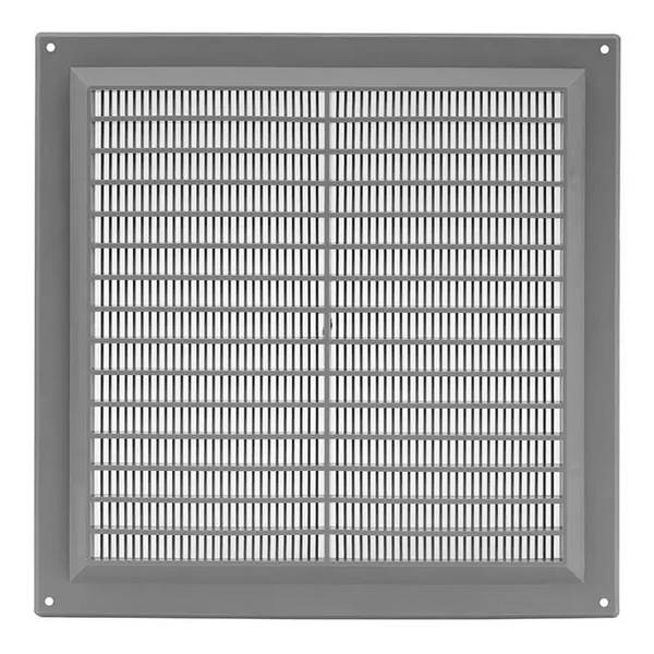 Lüftungsgitter quadratisch mit Grill Grau 250x250mm VR2525P
