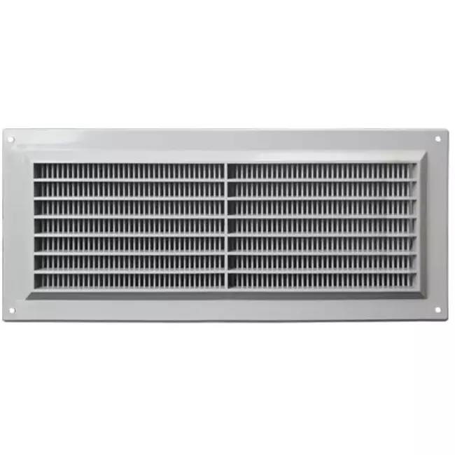 Lüftungsgitter rechteckig mit Grill Grau 130x300mm VR1330P-0