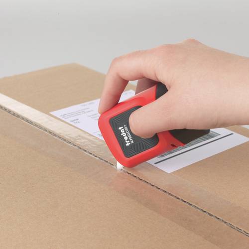 TRODAT ID Protector+ Tintenroller Inkl. Paket-/Brieföffner, Feuerrot, Kissen Schwarz, Rot, 50 mm, 80 mm, 47,6 g-3