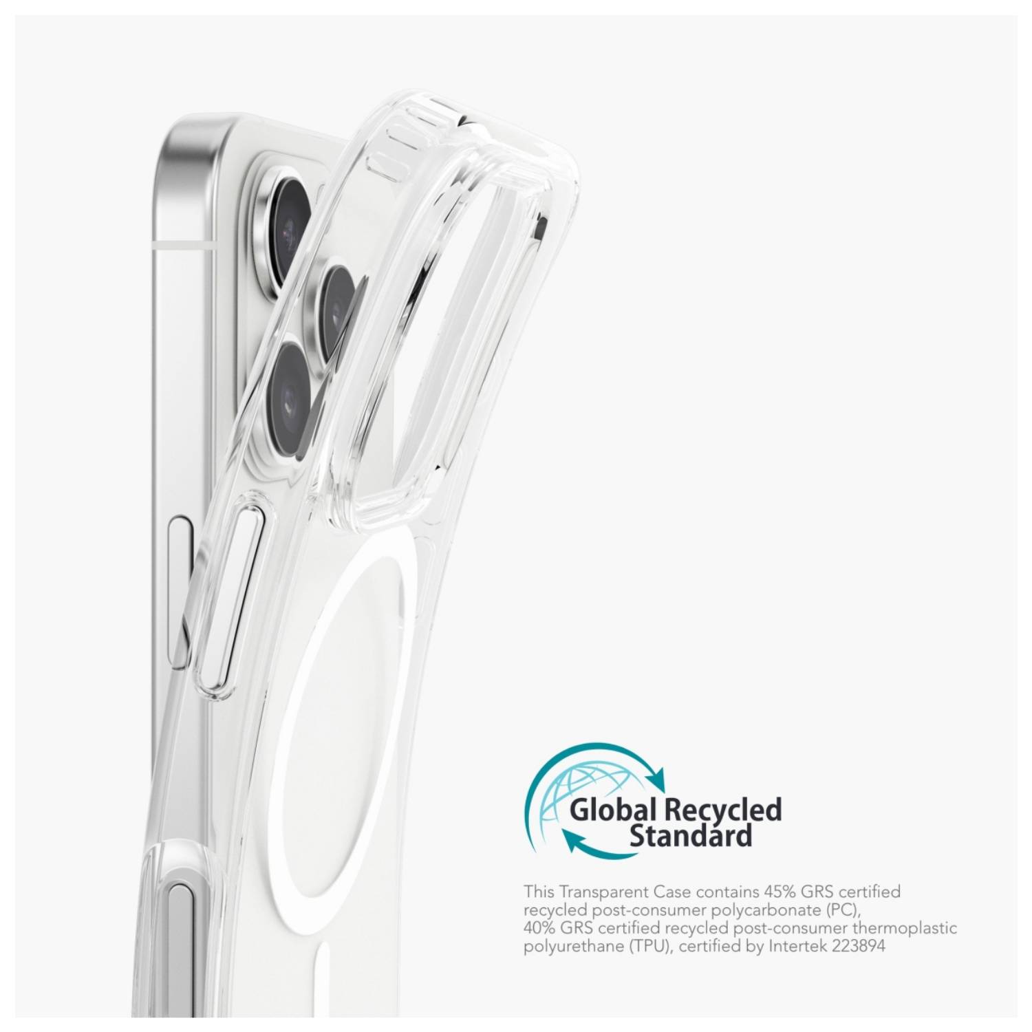 Vonmählen Transparent Case, Cover, Apple, iPhone 16 Pro, 16 cm (6.3"), Transparent, Weiß-4
