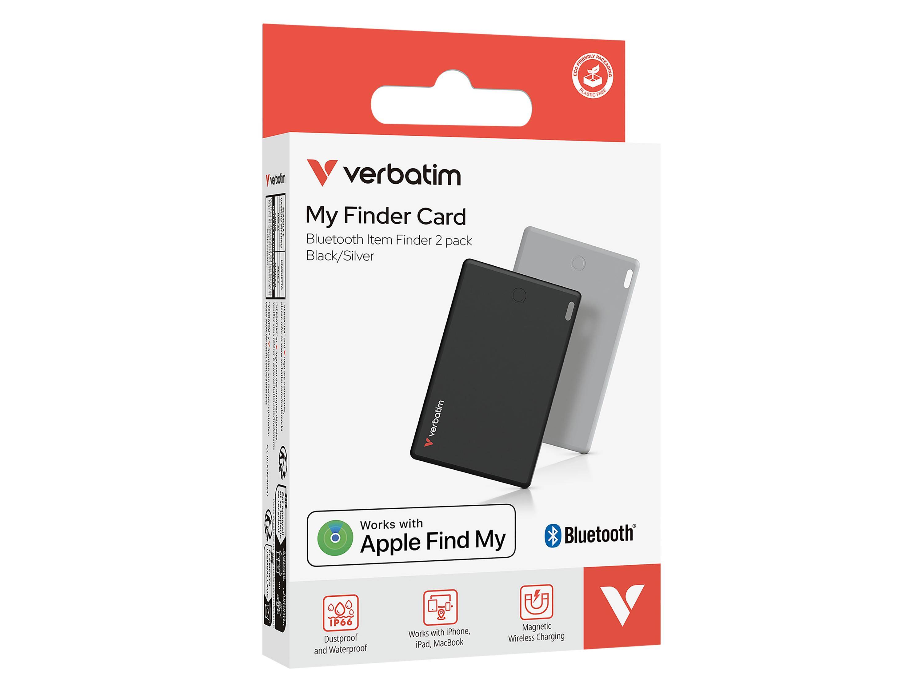 Verbatim My Finder - Anti-Verlust Bluetooth-Tag für Handy, Tablet - Schwarz, Silber (Packung mit 2)-3