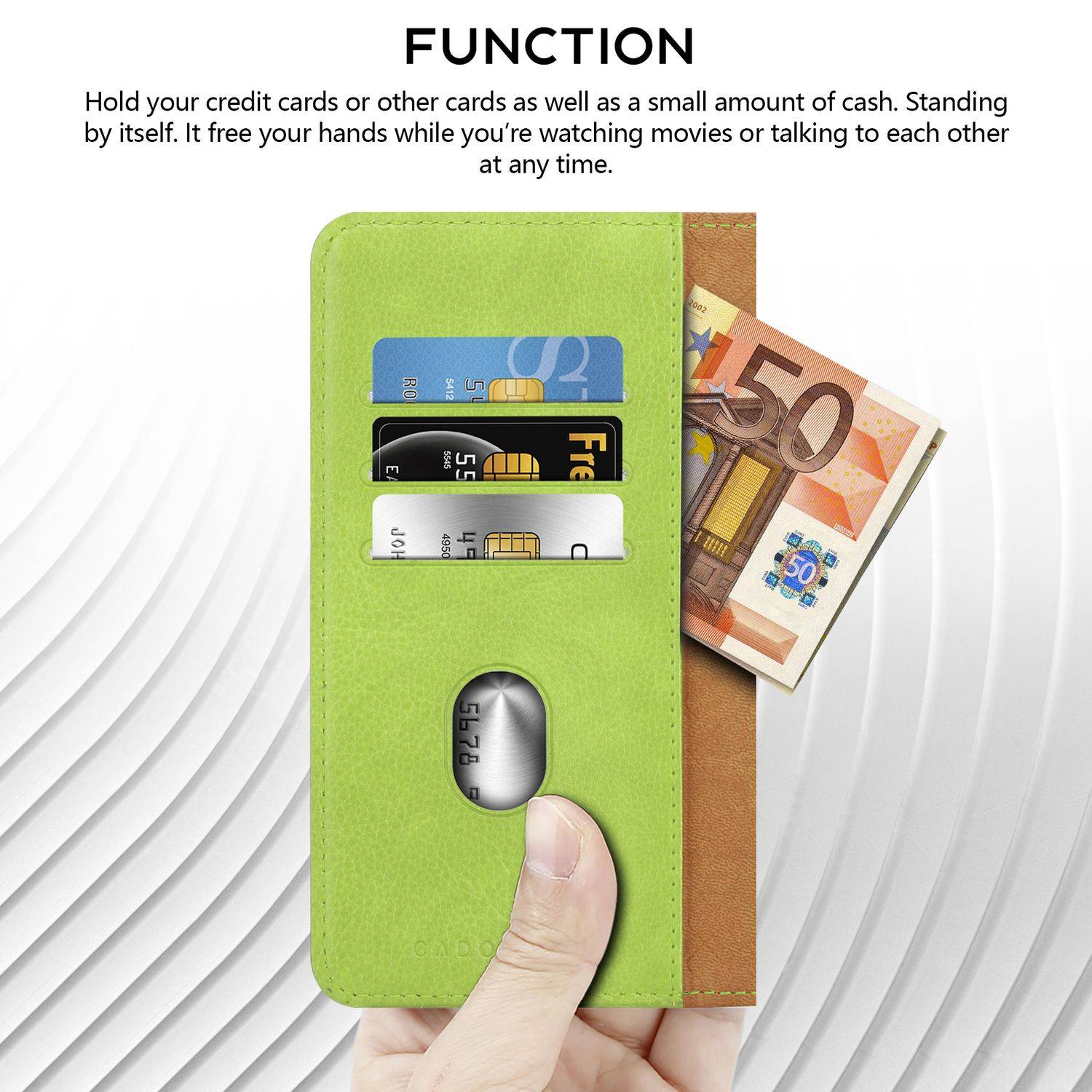 Klapphülle für Samsung Galaxy S3 MINI Hülle mit Kartenfach, 360 Grad Schutzhülle zum klappen- Flip Case Book Cover-3