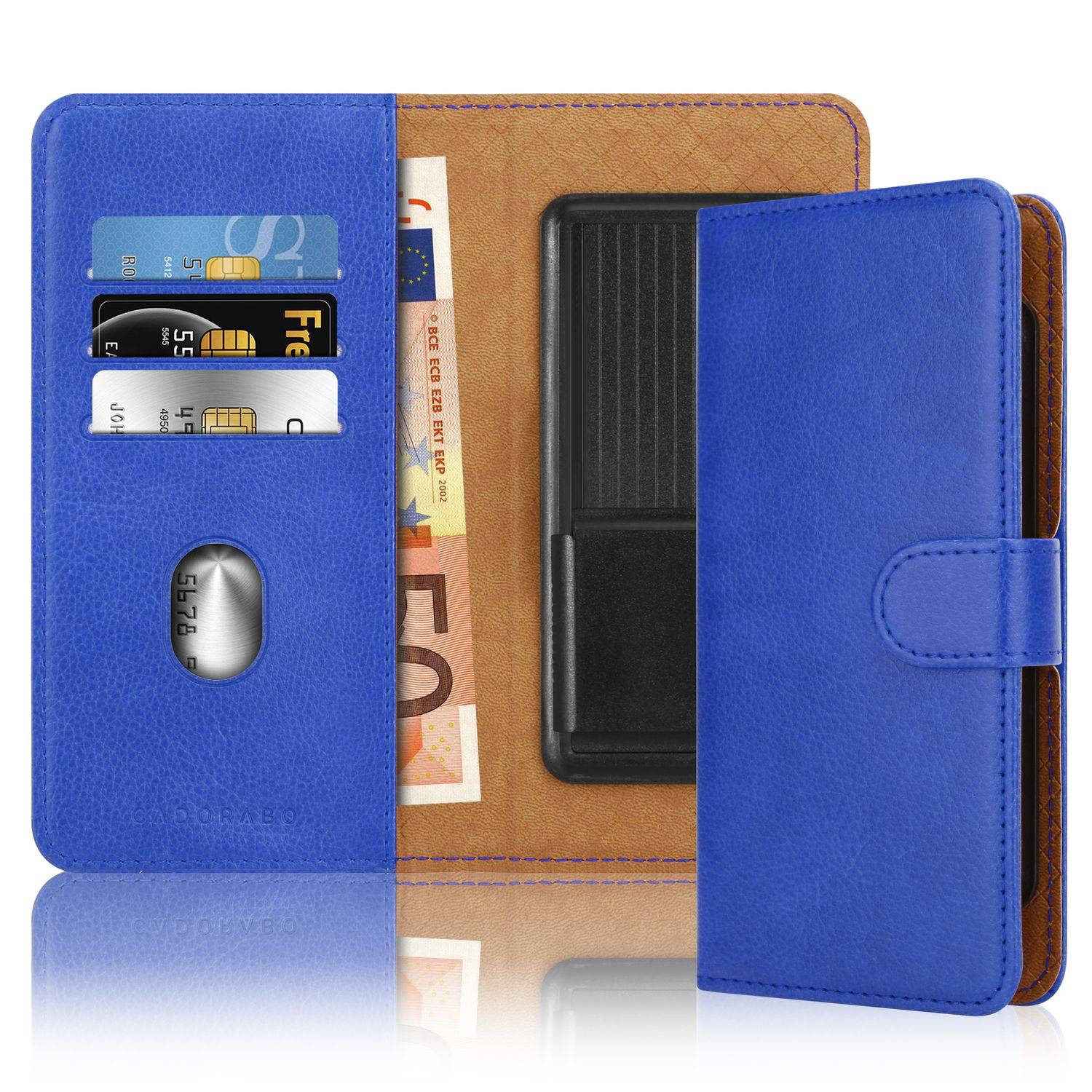 Klapphülle für Sony Xperia XZ1 COMPACT Hülle mit Kartenfach, 360 Grad Schutzhülle zum klappen- Flip Case Book Cover-0