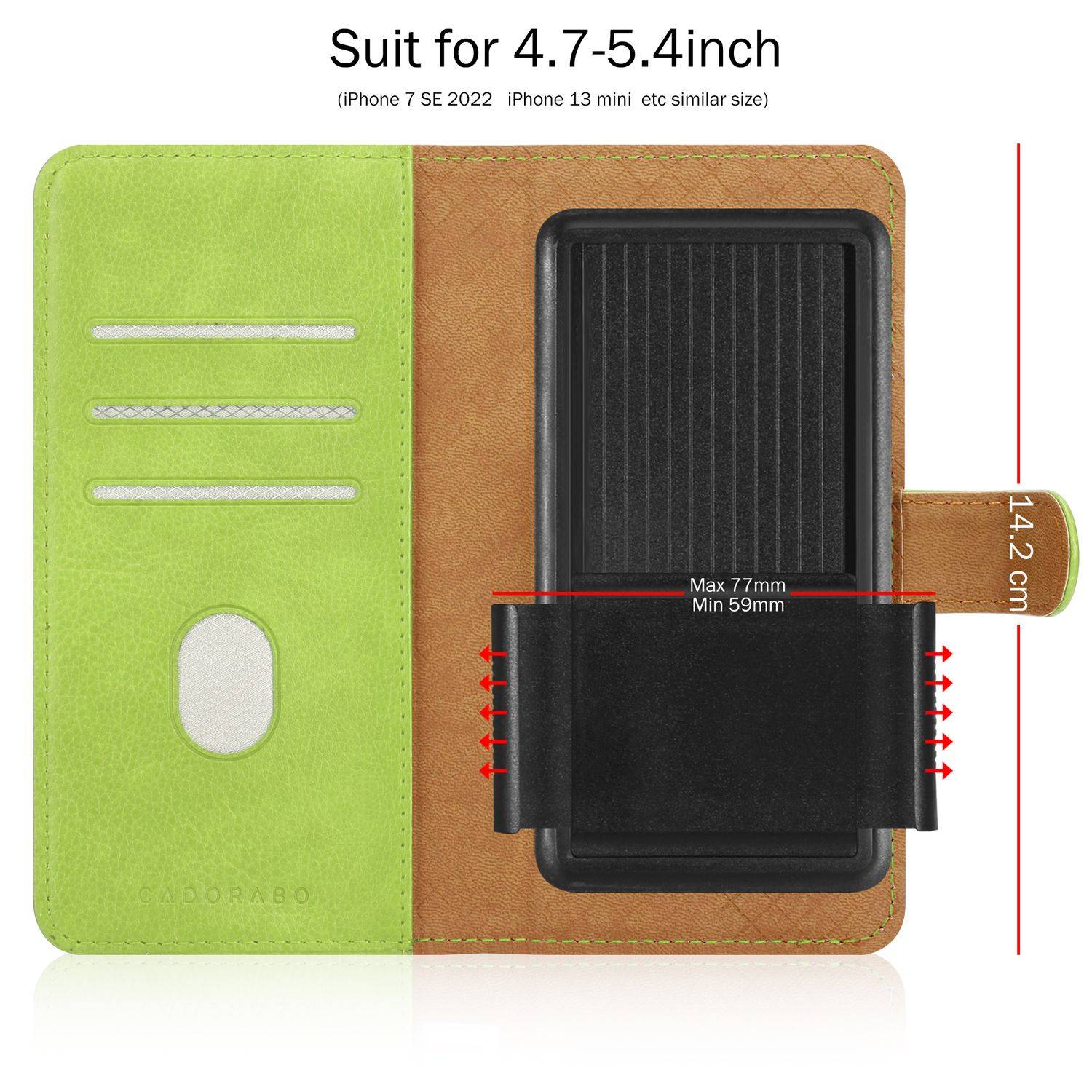 Klapphülle für Samsung Galaxy S3 MINI Hülle mit Kartenfach, 360 Grad Schutzhülle zum klappen- Flip Case Book Cover-4