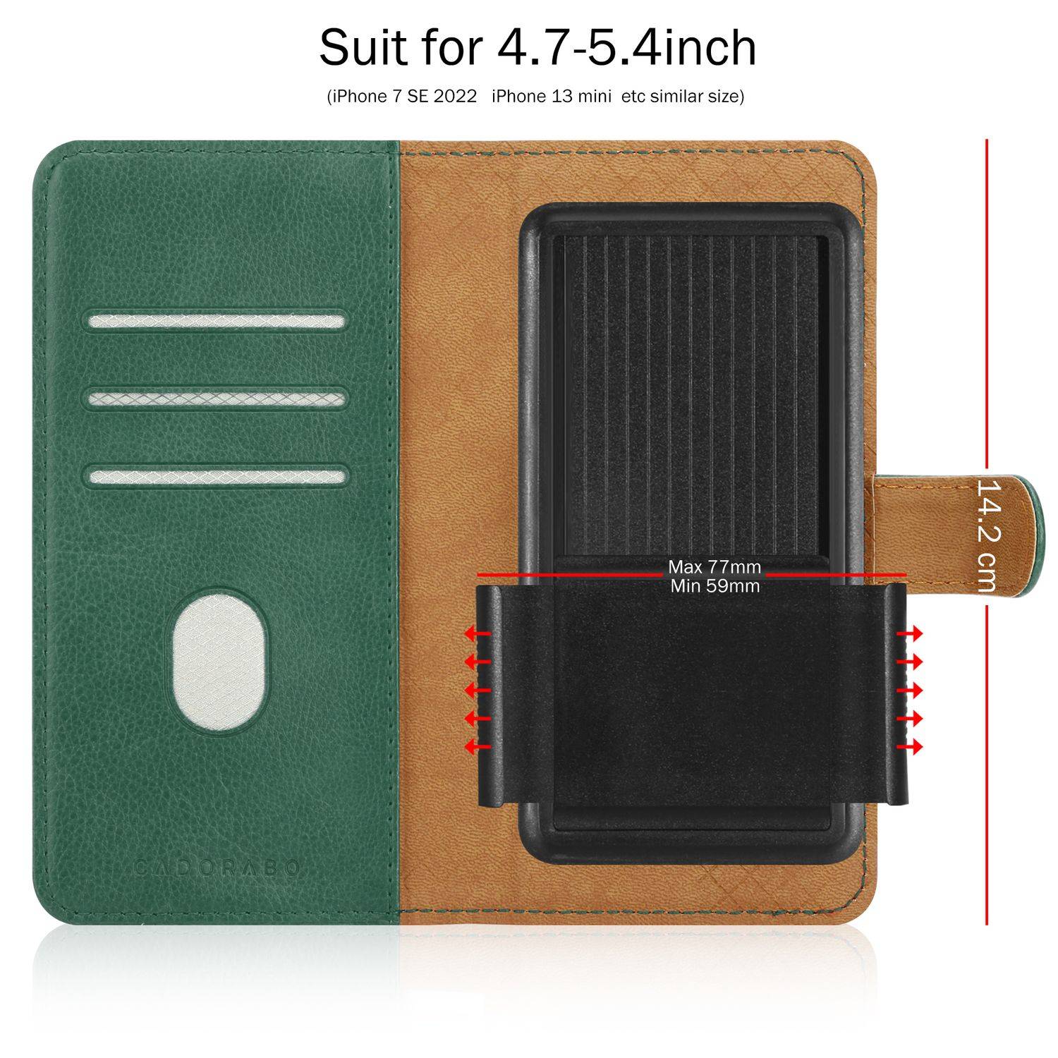 Klapphülle für Samsung Galaxy S4 Hülle mit Kartenfach, 360 Grad Schutzhülle zum klappen- Flip Case Book Cover-1