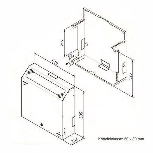 19"-Wandnetzwerkschrank - platzsparender vertikaler 19"-Einbau -+ - Rack-2