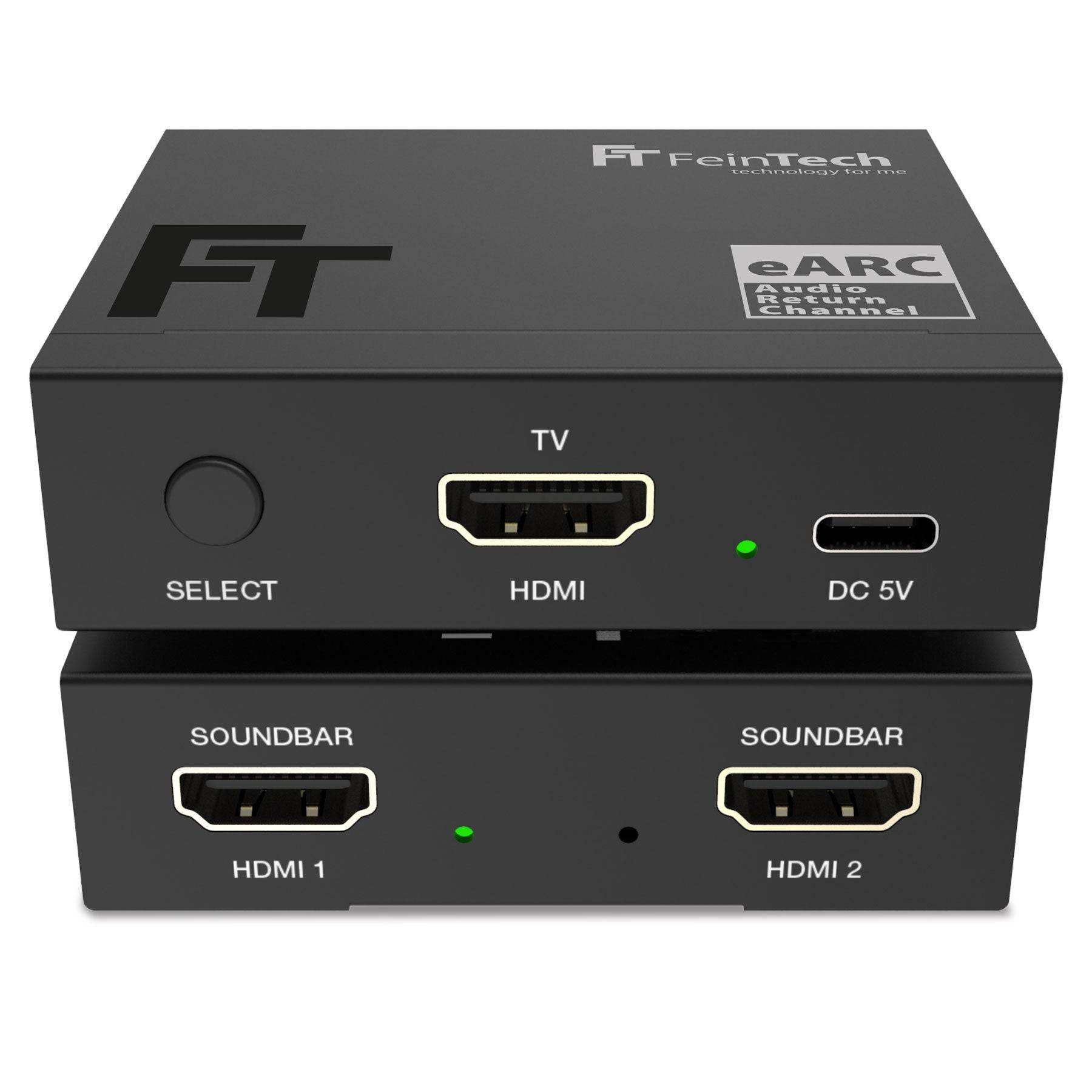FeinTech AX421 HDMI eARC Switch 1 TV x 2 Soundbar-0