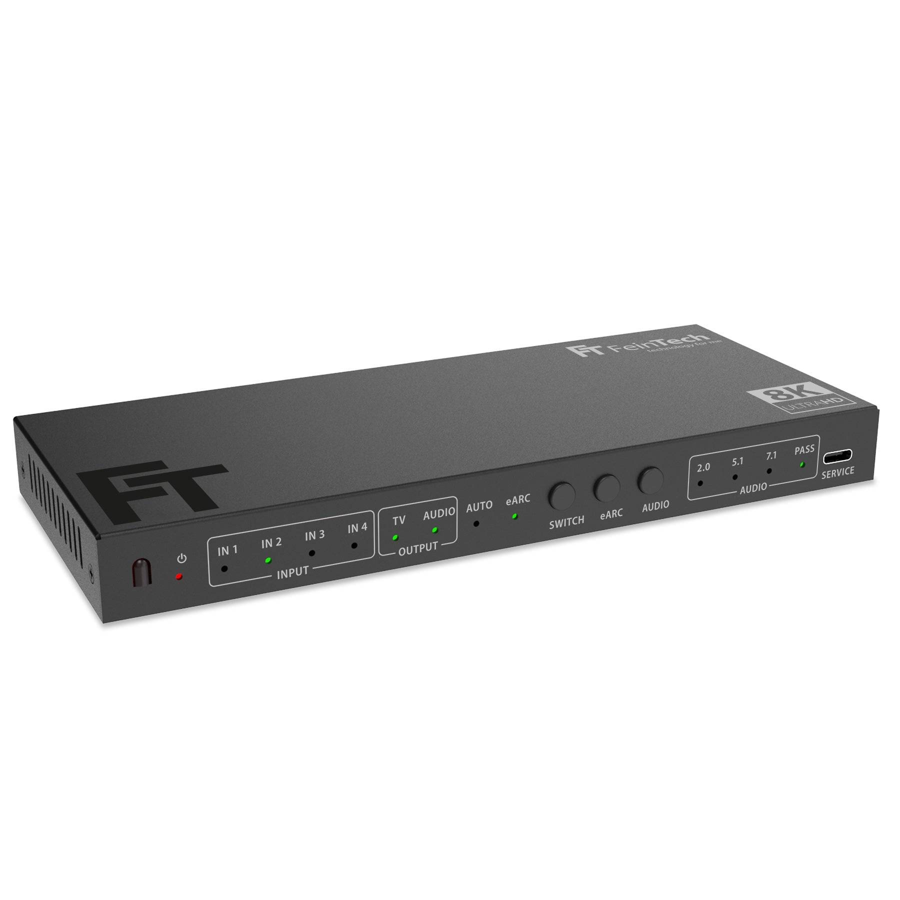 FeinTech SW411 HDMI 2.1 Switch 4 In 1 Out mit HDMI Audio Extractor-1